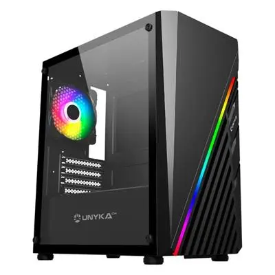 CAJA M ATX GAMING MINI GLAYZE ARGB STRIPE BLACK